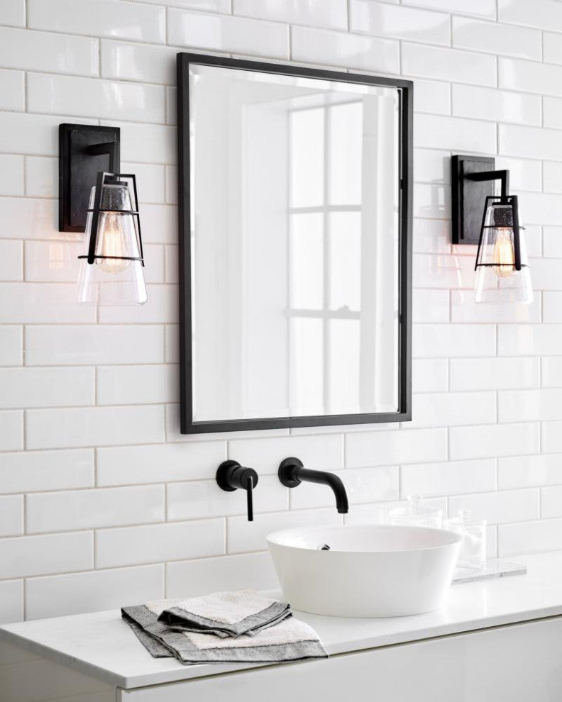 Adelaide 1-Light Sconce, Midnight Black
