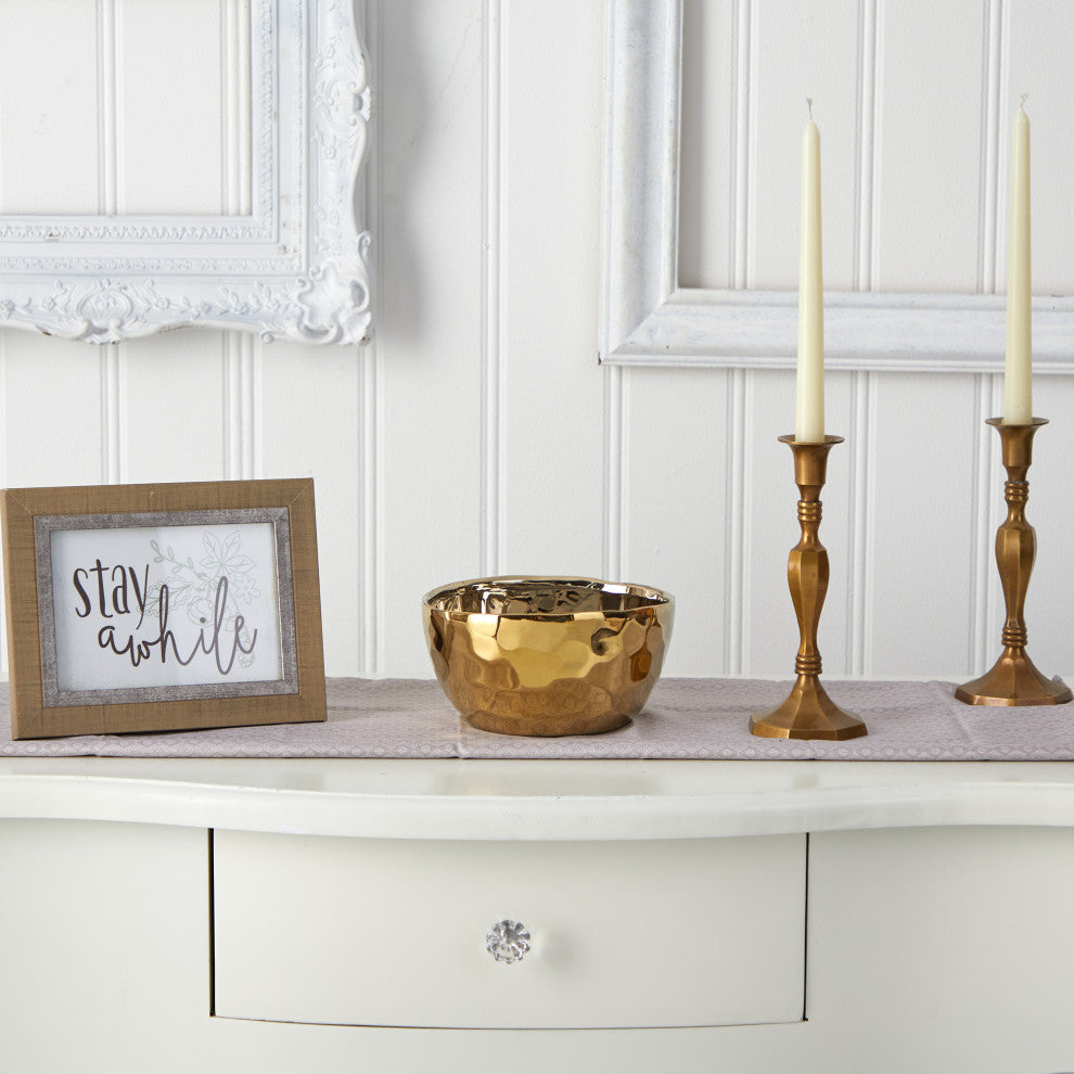 6.75" Designer Gold Bowl