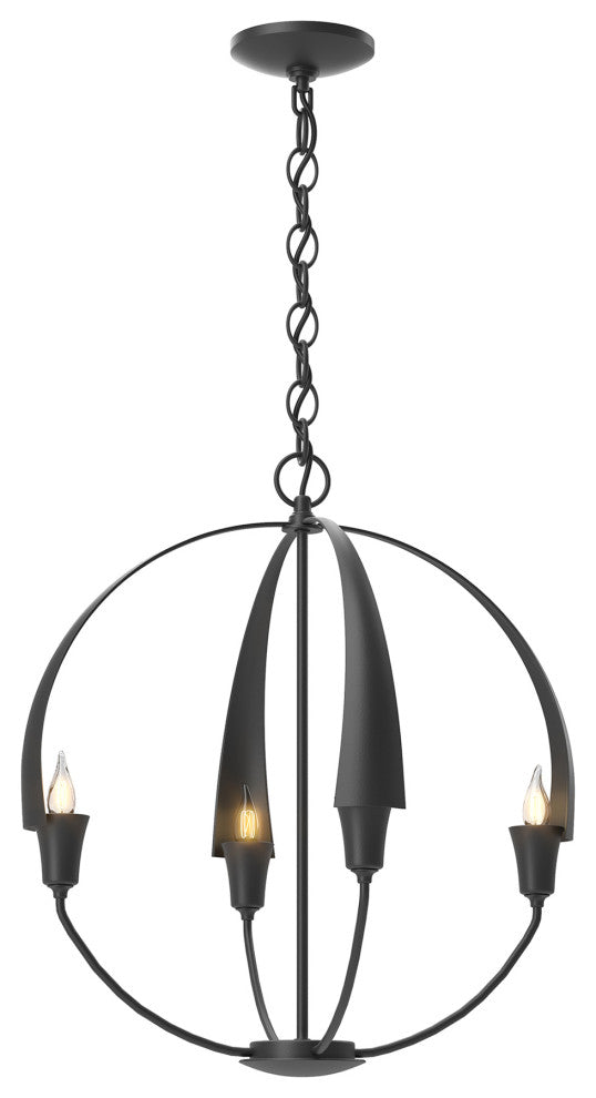 Cirque Small Chandelier, Black Finish