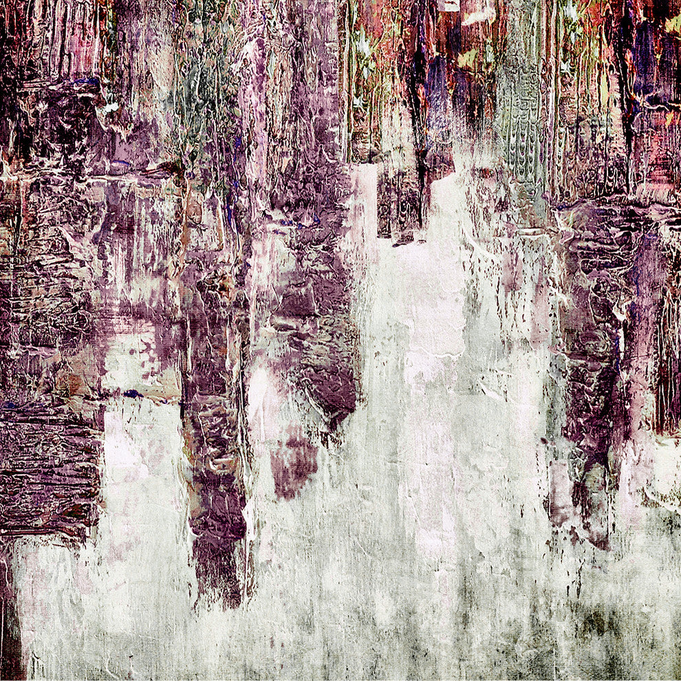 "Purple Grunge One" Canvas, 30"x30"