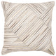 Surya Zander Medium Gray Pillow Shell With Polyester Insert 20"H X 20"W