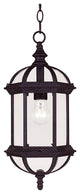 Kensington Hanging Lantern, Textured Black, 18"