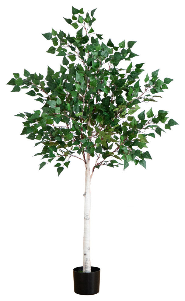 5ft. Lighted Artificial Birch Tree With 180 Warm White LED Lights