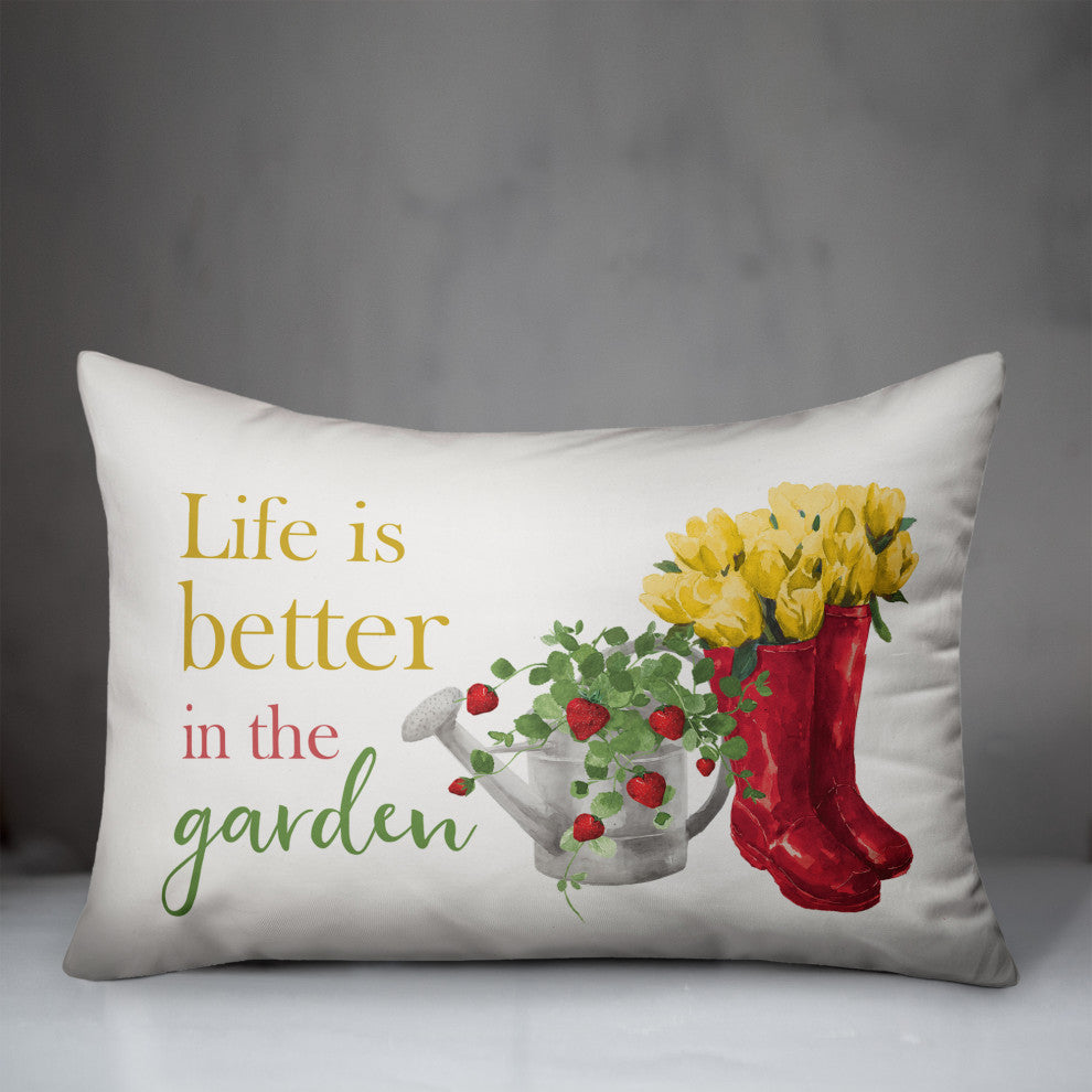Life Better, Garden 5 14x20 Spun Poly Pillow