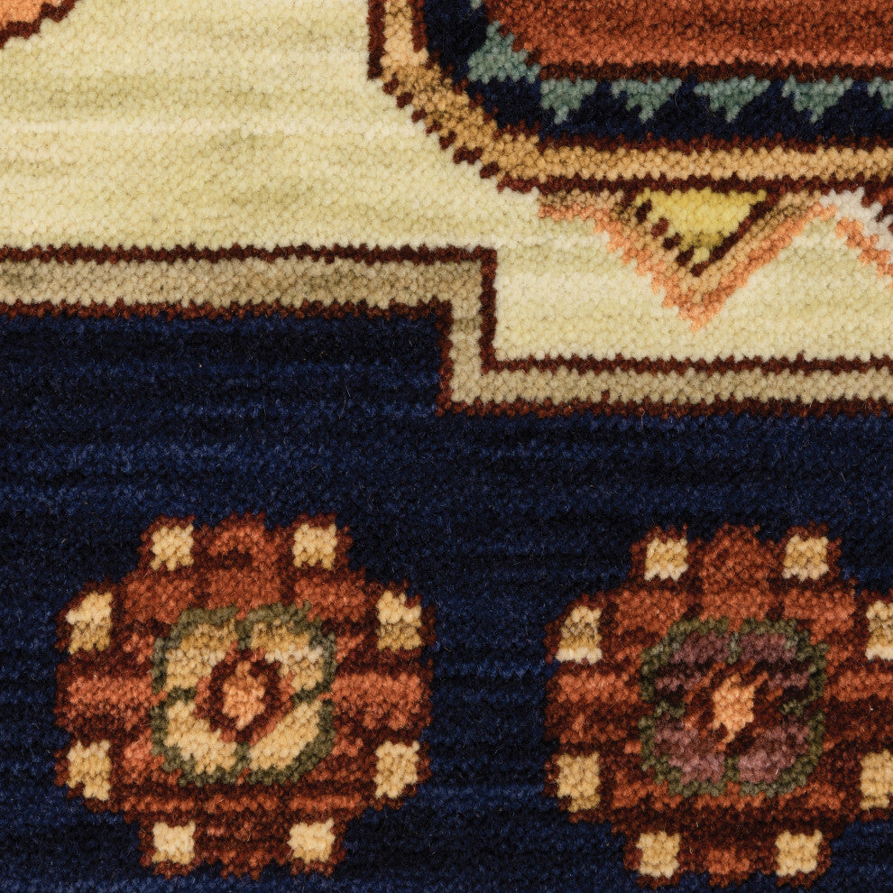 Oriental Weavers Lilihan Indoor Rug Blue/ Red 6'7" X 9'6"