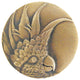 Cockatoo Knob Antique Brass Small, Left Side, Left