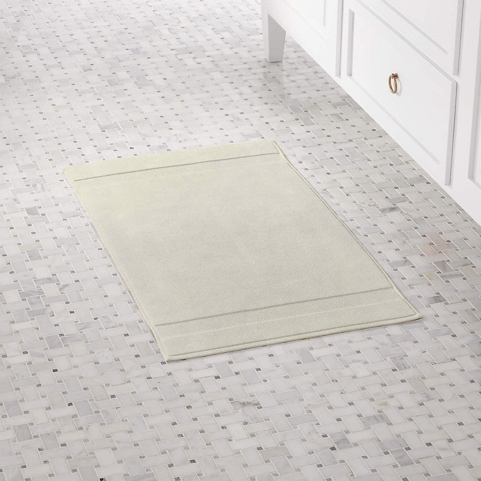 Organic Cotton Feather Touch Quick Dry 900 GSM Bath Mat, 20"X33", Ivory