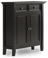 Amherst SOLID WOOD Entryway Storage Cabinet, Hickory Brown