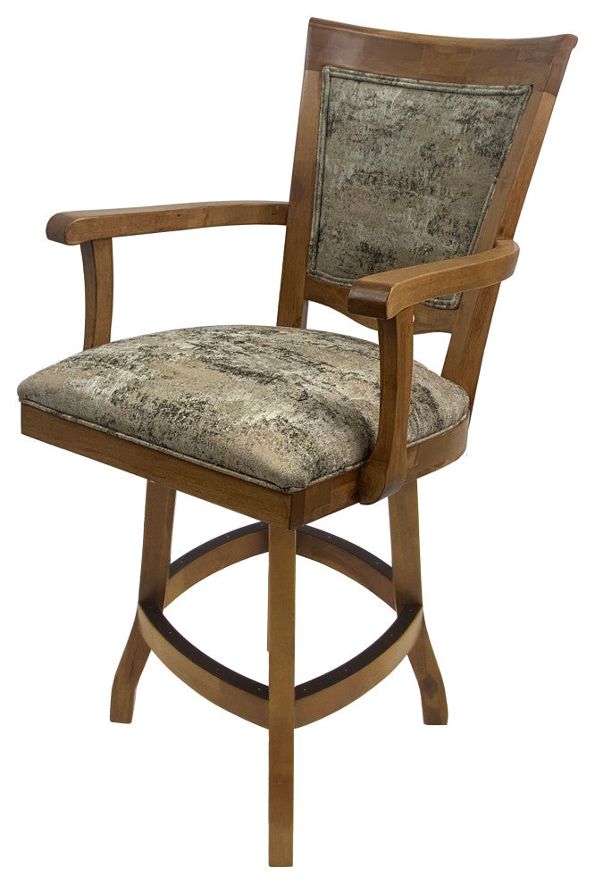 Swivel Wood Counter 26" 30" Extra Tall 34" Bar Stool 400, Poet Desert - Ct, 26"