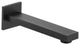 Aqua Piazza 7" Long Tub Filler Spout With Aerator, Matte Black Finish