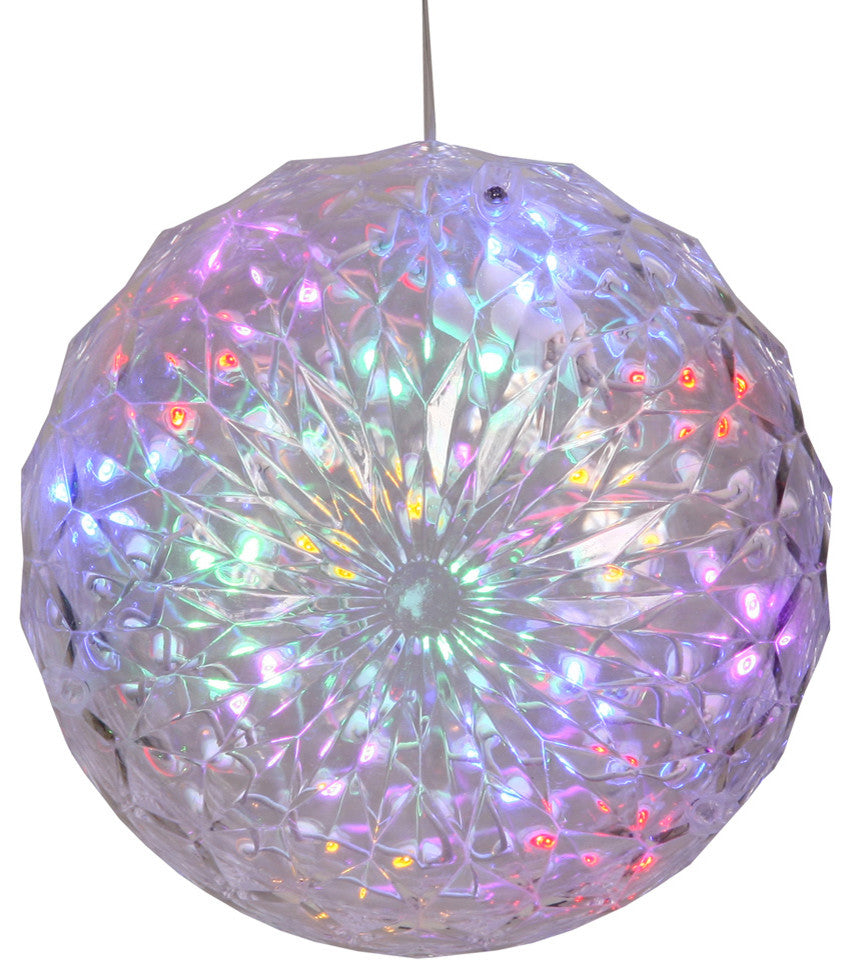 30Lt X 6" Led Multi Crystal Ball Outdoor