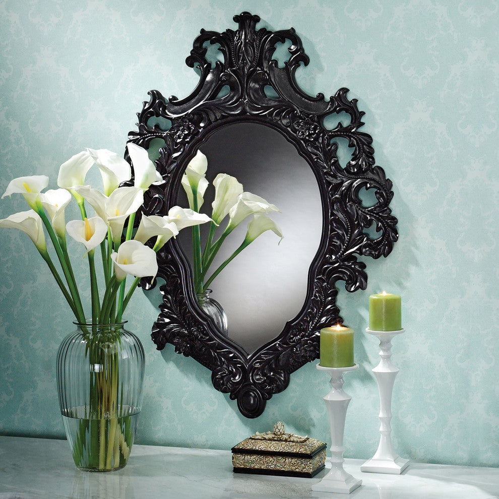 Madame Antoinette Salon Mirror, Ebony