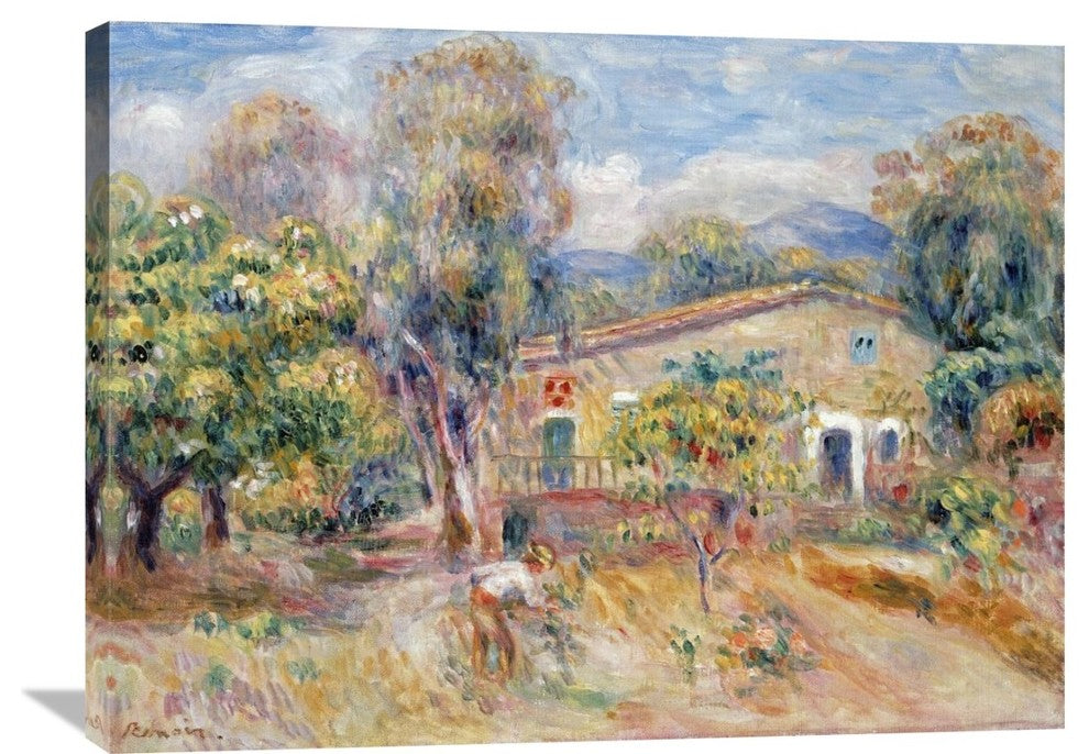 "Collettes Farmhouse, Cagnes" Artwork, 36" x 26"