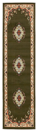 Unique Loom Green Washington Reza 2' 2 x 8' 2 Runner Rug