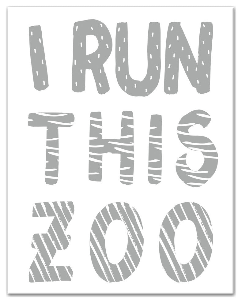I Run This Zoo 11x14 Canvas Wall Art
