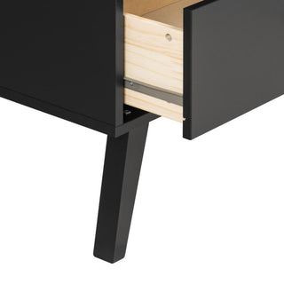 Milo Mid Century Modern  6-drawer Dresser, Black