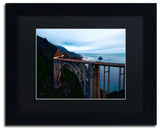 'Big Sur - Bixby Bridge - California-II' Matted Framed Canvas Art by David Ayash
