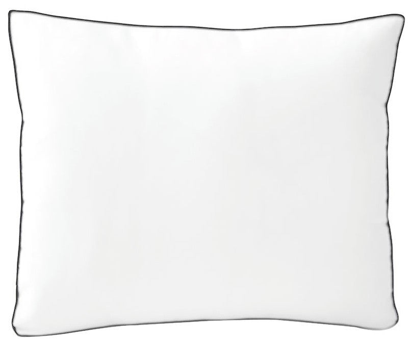 |Cover only| Outdoor Contrast Pipe Trim Small Deep Seat Back Pillow Cover AD106