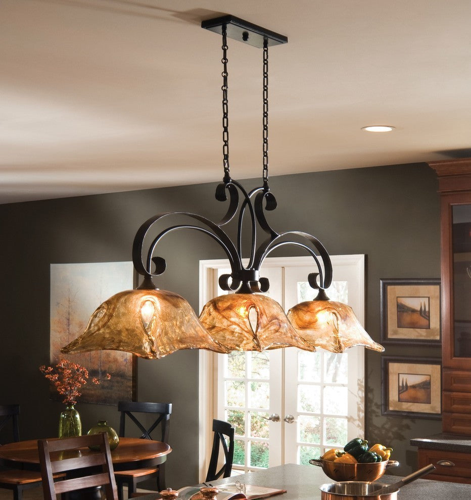 "Firenze" Ironworks Kitchen Island Chandelier