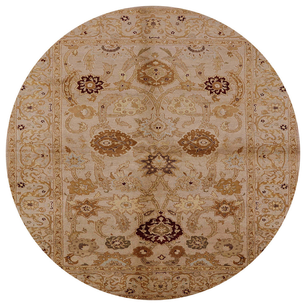 Ahgly Company Indoor Round Mid-Century Modern Area Rugs, 6' Round