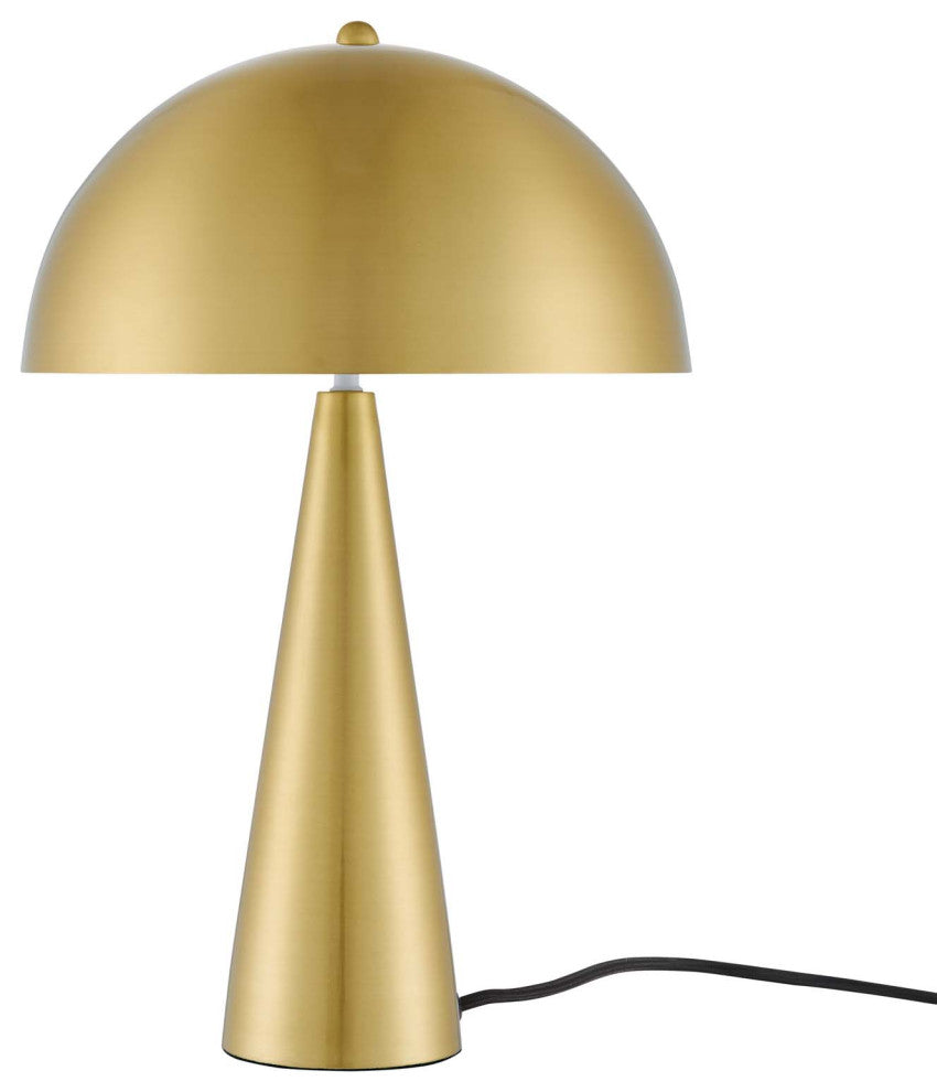 Table Lamp, Gold, Metal, Modern, Mid Century Kitchen Cafe Bistro Hospitality