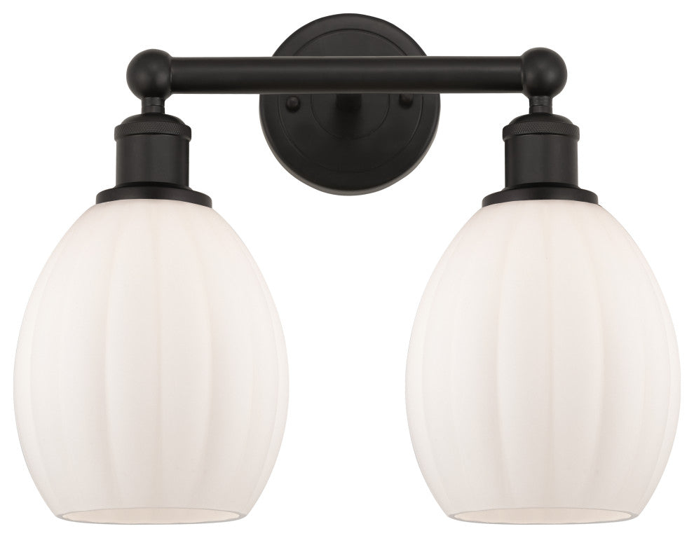 Innovations 616-2W-OB-G81 Eaton 2 Light Bath Vanity Light, Oil Rubbed Bronze