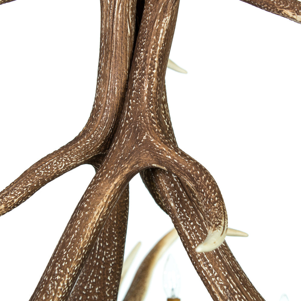 Elk 6 Antler Chandelier