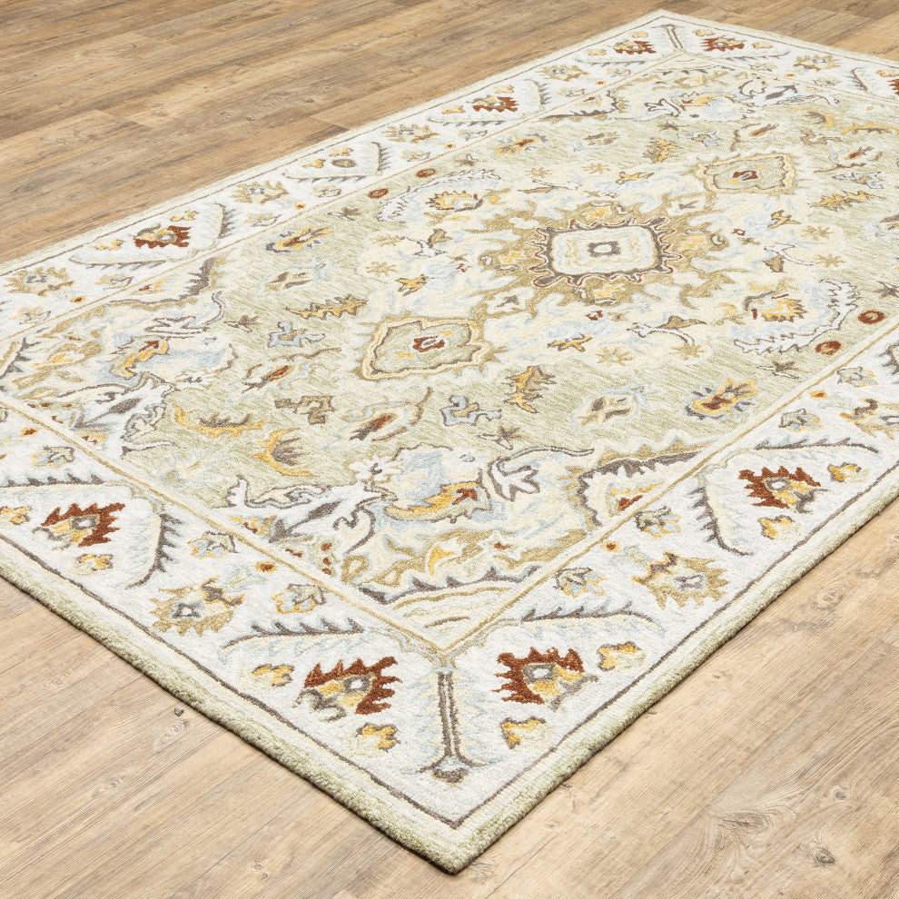Oriental Weavers Alfresco Ivory/ Beige Oriental Indoor Area Rug 10'X13'