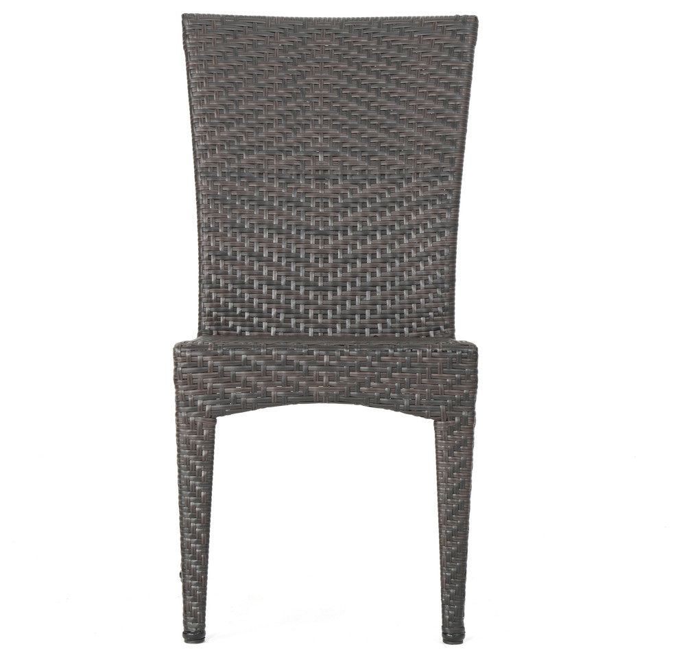 GDF Studio 7-Piece Brooklyn Outdoor Wicker Dining Set