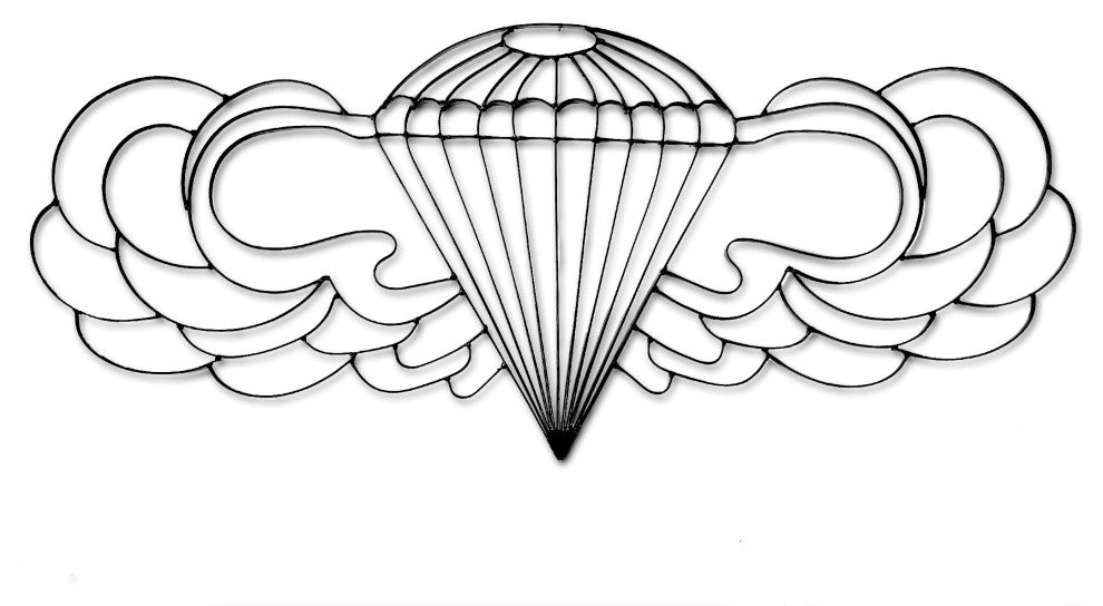 Metal Airborne Symbol Wall Decor and Sculpture