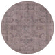 Ahgly Company Indoor Round Mid-Century Modern Area Rugs, 6' Round