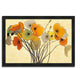 "Pumpkin Poppies I" By Shirley Novak, Framed Painting Print, Ready To Hang