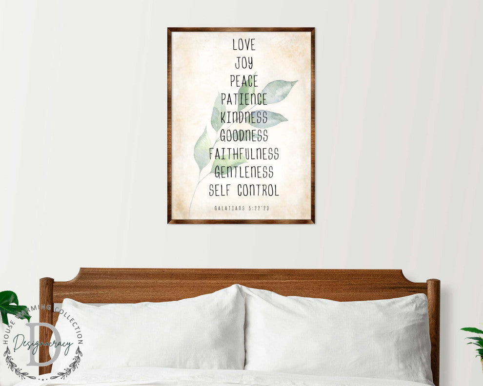 Love Joy Peace Wooden Inspirational Decor Wall Art