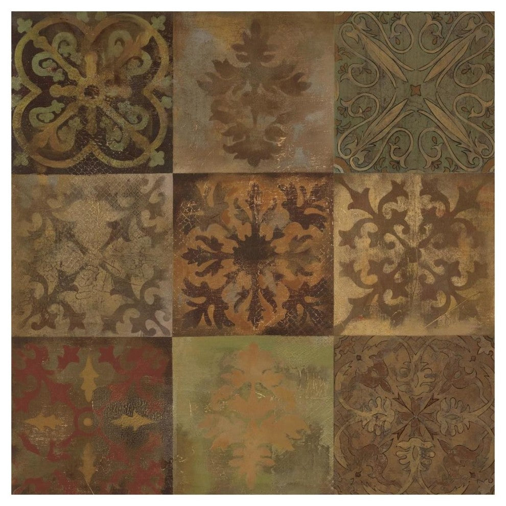 "Barcelona Tiles II Wag" Digital Paper Print by Silvia Vassileva, 20"x20"