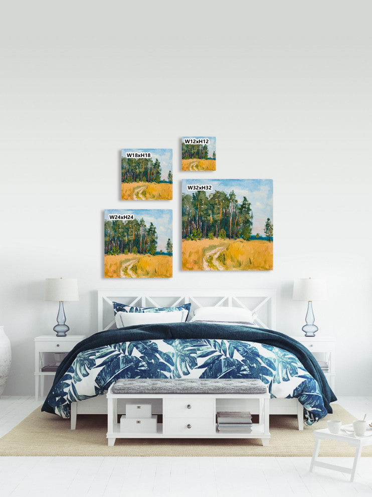 "Leave the Roads" Painting Print on Wrapped Canvas, 40x40