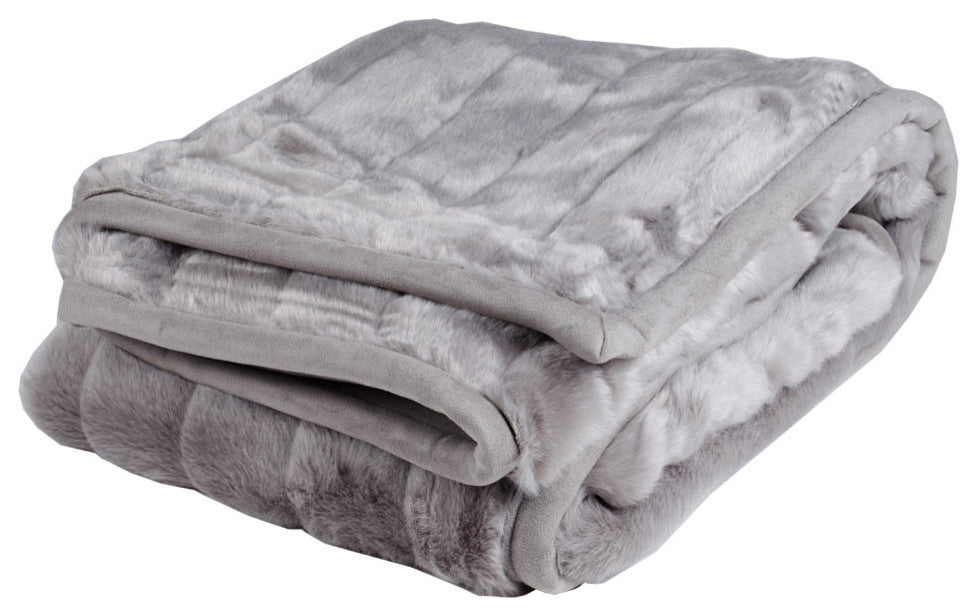 Throw Nebraska, Pale Gray, 55.1"x78.7"