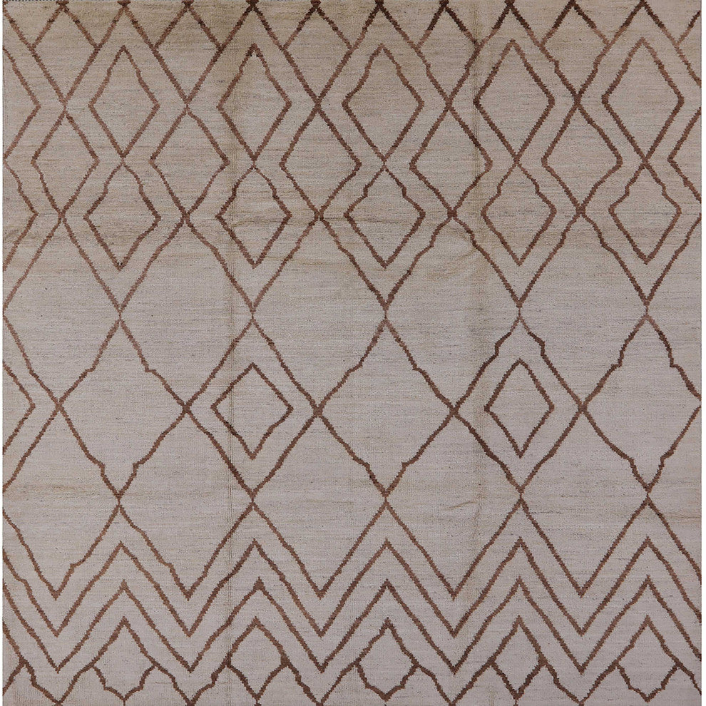 Ahgly Company Indoor Square Mid-Century Modern Area Rugs, 6' Square