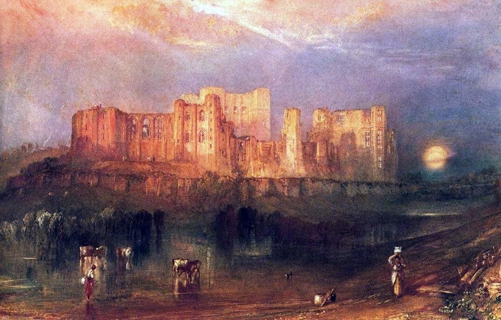 Joseph William Turner Kenilworth Castle, 18"x27" Gallery Wrapped Canvas Print