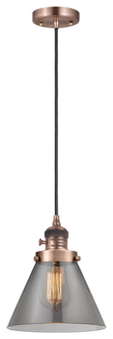 INNOVATIONS 201CSW-AC-G43 1-Light Mini Pendant Antique Copper