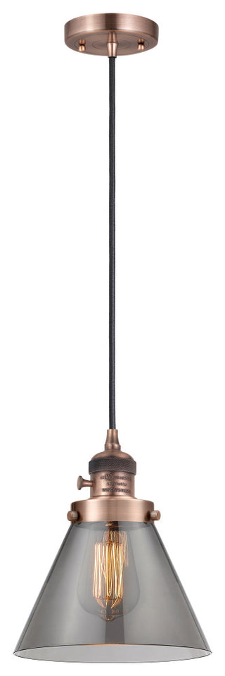 INNOVATIONS 201CSW-AC-G43 1-Light Mini Pendant Antique Copper