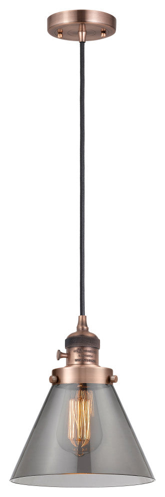INNOVATIONS 201CSW-AC-G43 1-Light Mini Pendant Antique Copper