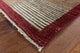 Shades of Brown Hand Knotted Checkered Super Fine Gabbeh Wool 6x9 Area Rug H6933