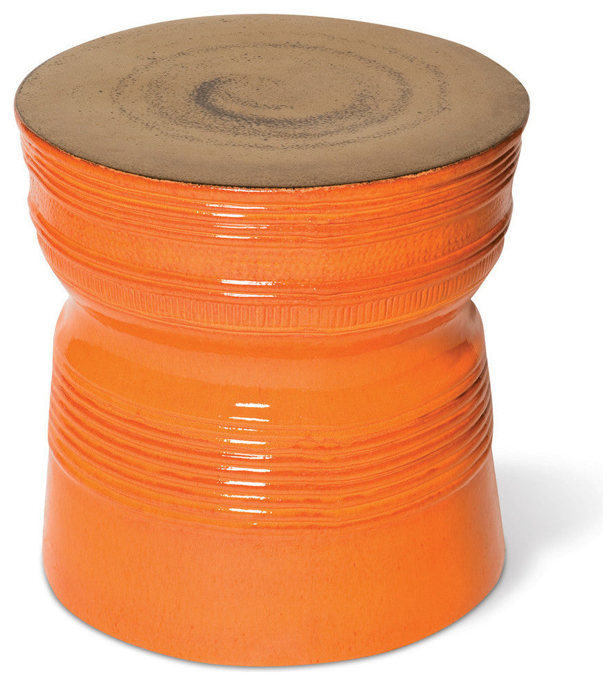 Ancaris Ring Accent Table, Orange