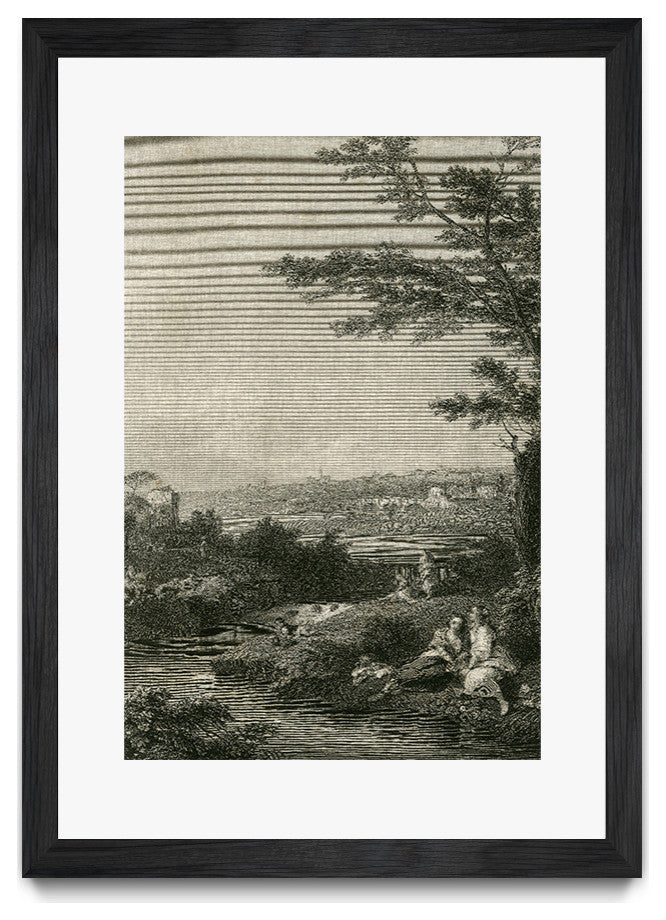 "The Waterfall" Matted and Framed, 52" X 36"