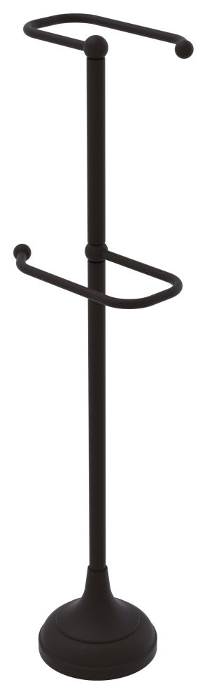 Free Standing Two Roll Toilet Tissue Stand, Oil Rubbed Bronze