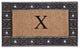 A1HC First Impression Rubber and Coir Decorative Tray Doormat 18"x30", X
