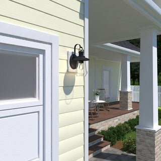 Bridgeport Motion Sensor Dusk to Dawn Outdoor Wall Light Oil Rubbed Bronze