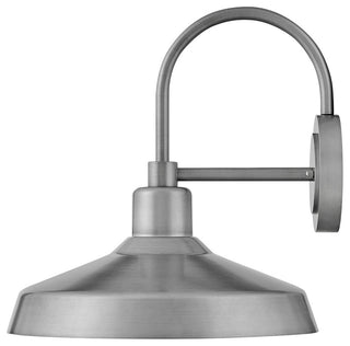 Forge Medium Wall Mount Lantern in Antique Brushed Aluminum