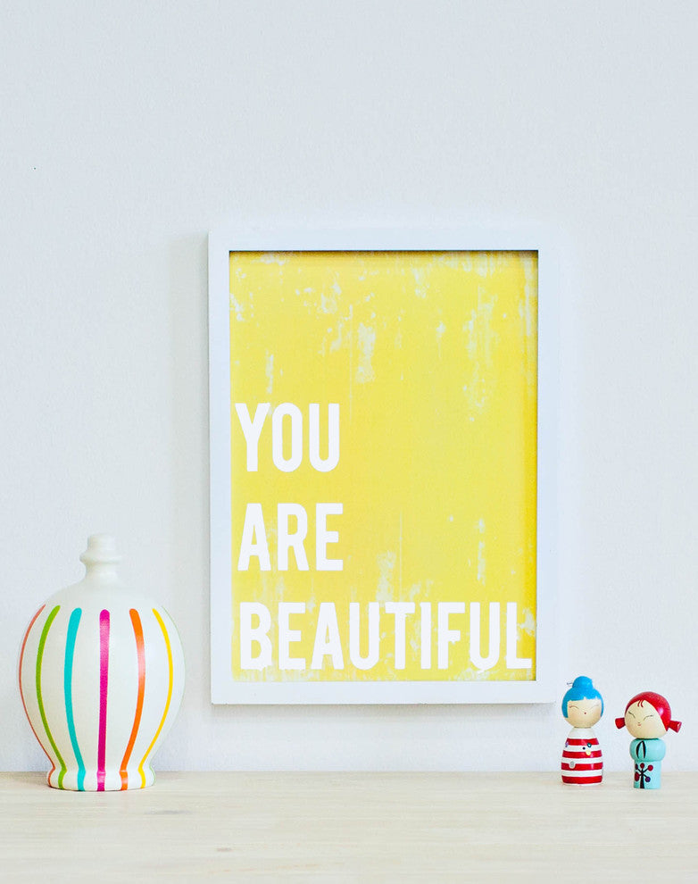 You Are Beautiful 11"x14" Children's Wall Art Print