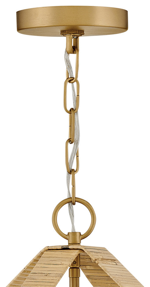 Lark Sammi Large Pendant, Lacquered Brass